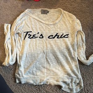 Tres chic sweater